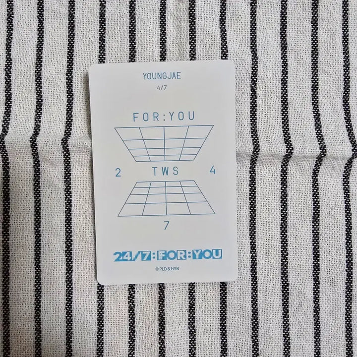 [BUNJANG] TWS 24/7:FOR:YOU Youngjae Photocard / 24/7:FOR:YOU 투어스 트레카 영재 포카