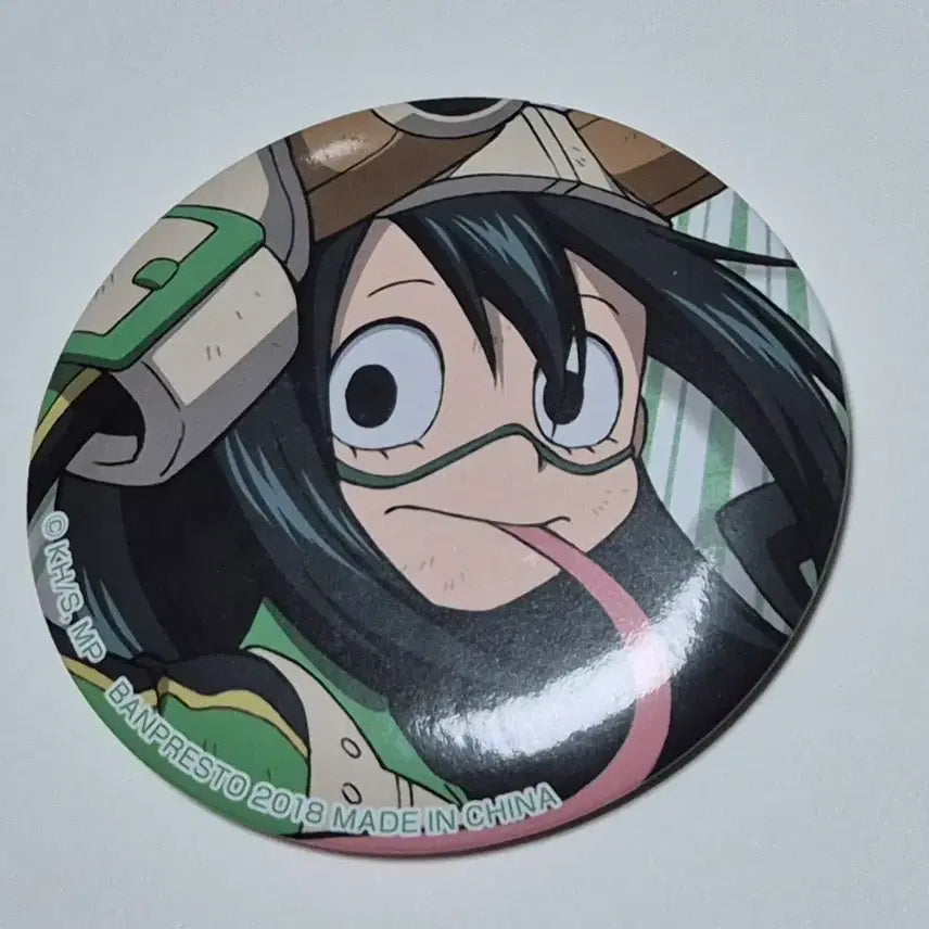 [BUNJANG] My Hero Academia Tsuyu Asui Large Can Badge / 히로아카 츠유 캔뱃지