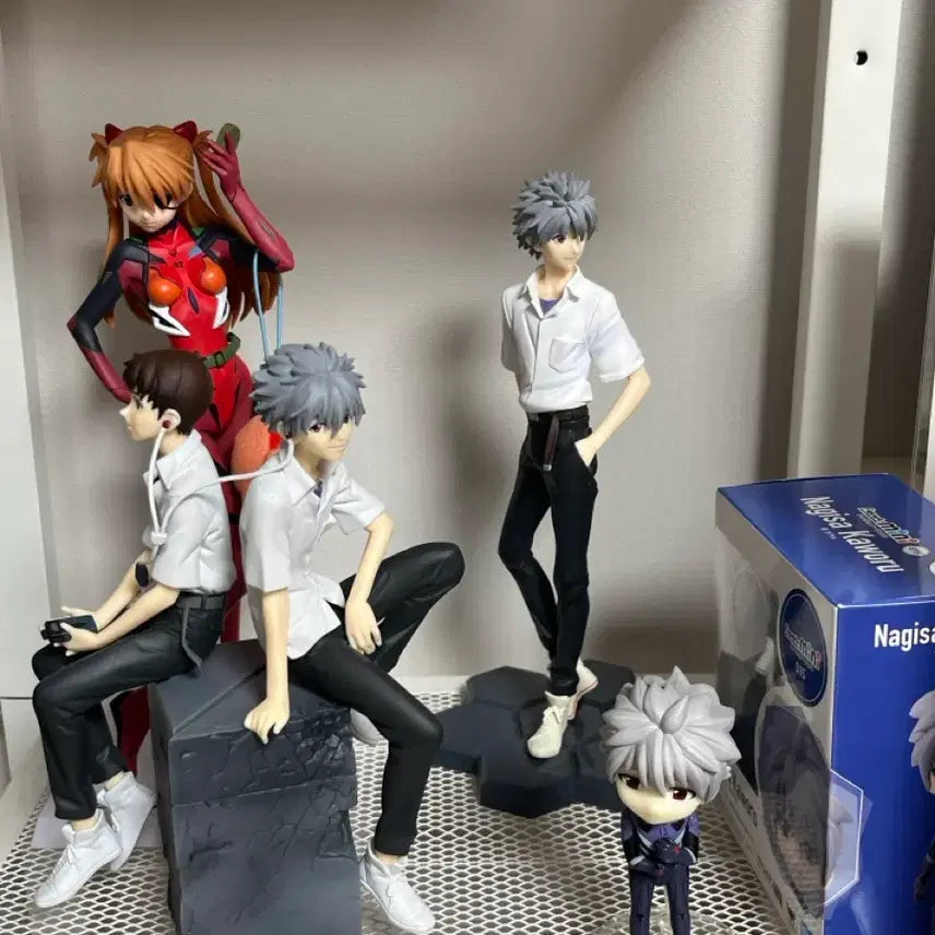 [BUNJANG] Evangelion Nendoroid Plush Doll Figure Set / 급전)신세기 에반게리온 피규어 아스카카오루신지푸치넨도누이비네티움