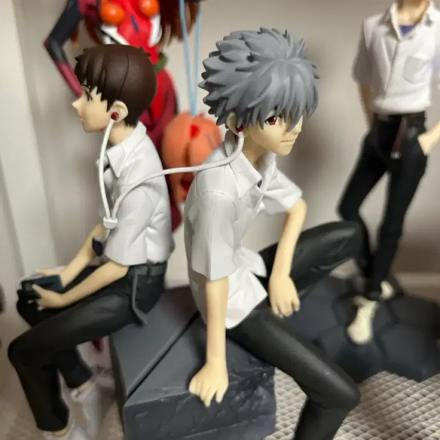 [BUNJANG] Evangelion Nendoroid Plush Doll Figure Set / 급전)신세기 에반게리온 피규어 아스카카오루신지푸치넨도누이비네티움