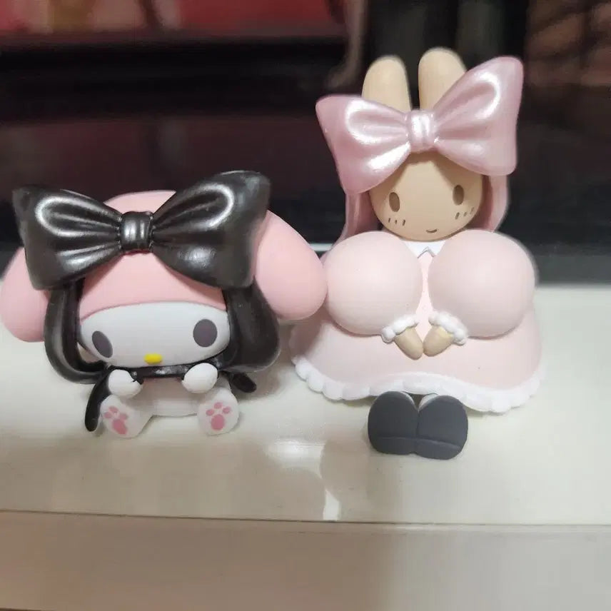 [BUNJANG] Sanrio Ballet Ribbon My Melody &amp; Marron Cream Set / 산리오 발레 리본 마이멜로디, 마론크림 2종 일괄