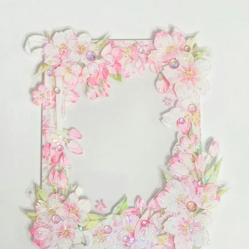 [BUNJANG] Cherry Blossom Sticker Top Loader / 벚꽃 스티커탑꾸 탑로더