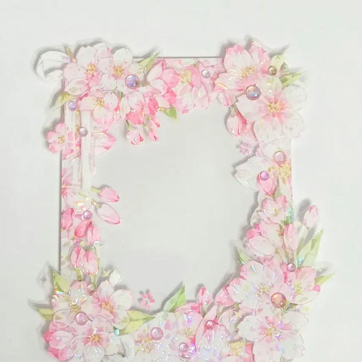 [BUNJANG] Cherry Blossom Sticker Top Loader / 벚꽃 스티커탑꾸 탑로더