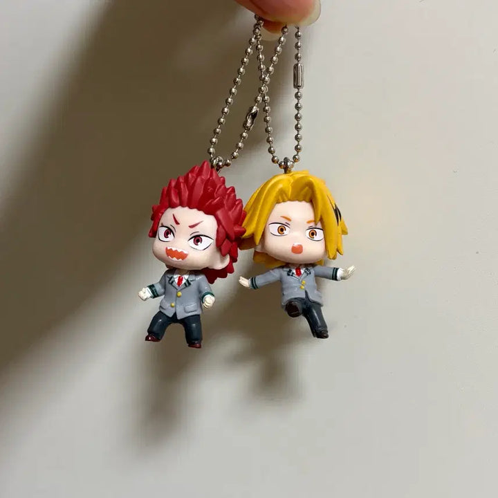 [BUNJANG] My Hero Academia Flap Flap Figure Mascot Keyring Kirishima Kaminari / 나의히어로아카데미아 플라플라 피규어 마스코트 키링 키리시마 카미나리