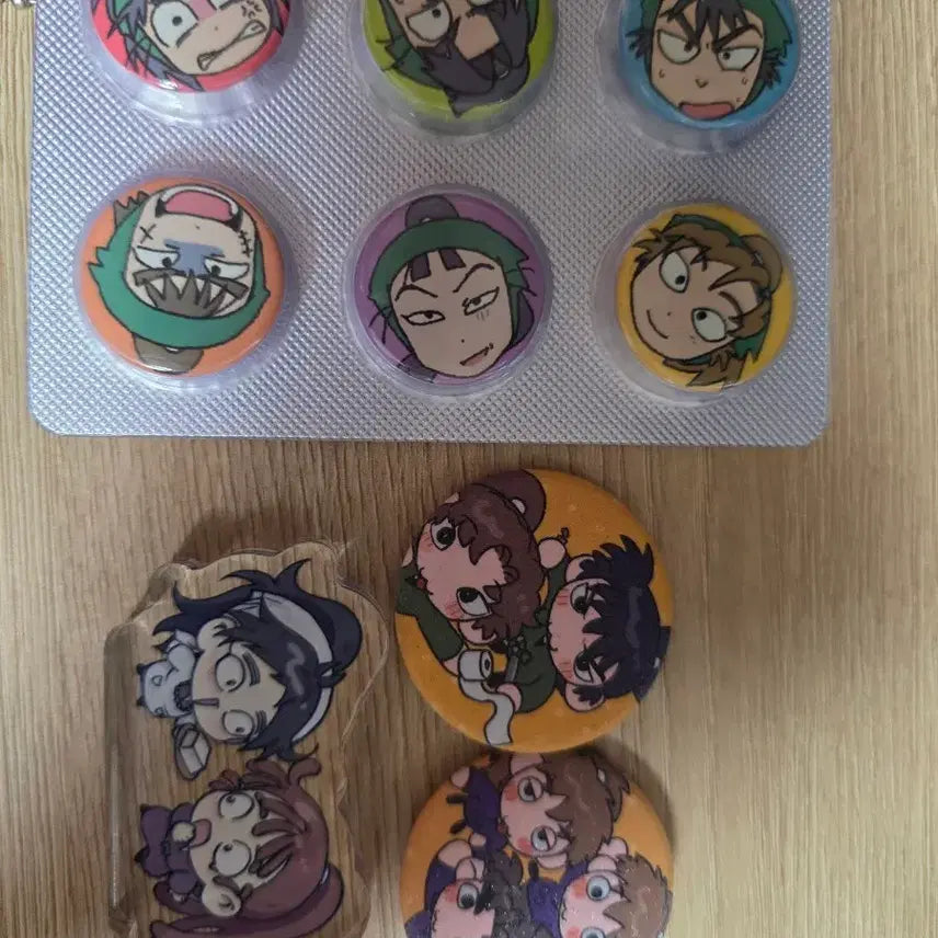 [BUNJANG] Nintama Rantaro Korotto Badge Set / 닌타마 뱃지 코롯토