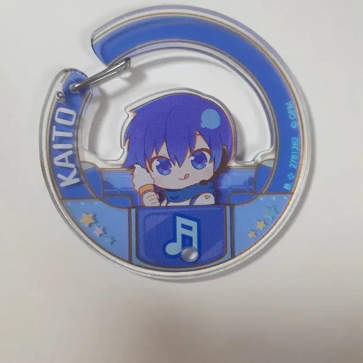 [BUNJANG] Vocaloid Kaito Acrylic Gacha Charm Keychain / 보컬로이드 카이토 아크릴 가챠 참 키링 kaito 보카로 프세카 카라비너