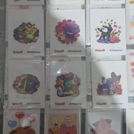 [BUNJANG] Pokemon Stickers Halloween 27-Piece Set &amp; Lovely 30-Piece Set / 포켓몬 띠부씰 할로윈27종세트 러블리30종세트