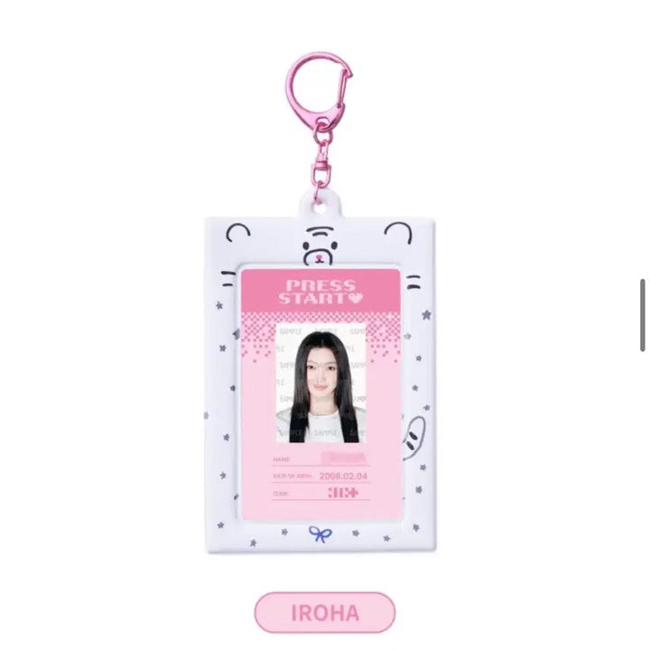 [BUNJANG] ILLIT IROHA Photocard Holder Keyring Press Start Japan MD / 아일릿 이로하 포카 홀더 키링 프레스 스타트 재팬 md 아이디카드 빼꼬