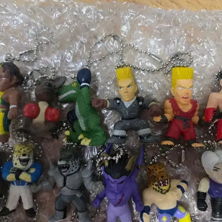 [BUNJANG] Tekken Figure Keychain Set (24 Pieces Bundle) / 철권 피규어 열쇠고리 세트 24개 일괄