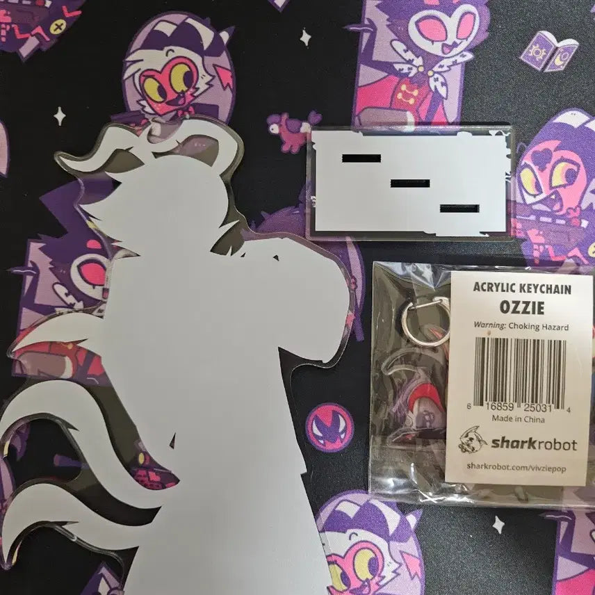 [BUNJANG] Heluva Boss Asmodeus Stand &amp; Keyring Bundle / 헬루바보스 아스모데우스 스탠드+키링 일괄