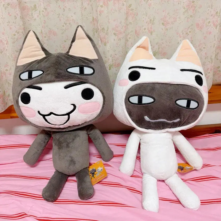 [BUNJANG] Dokodemo Issyo Toro Kuro Costume Large Plush / [일괄] 도코데모잇쇼 토로 쿠로 코스튬 대형 인형