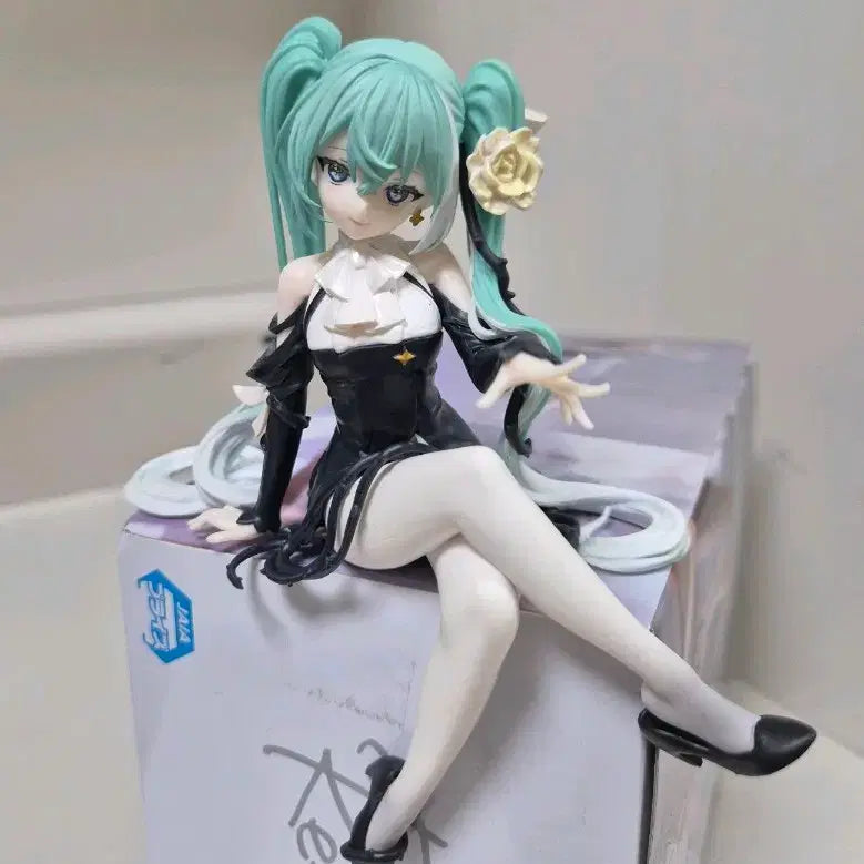 [BUNJANG] Hatsune Miku Flower Fairy Back Rose Noodles Stopper Figure / 하츠네 미쿠 플라워 페어리 백장미 누들스토퍼 피규어