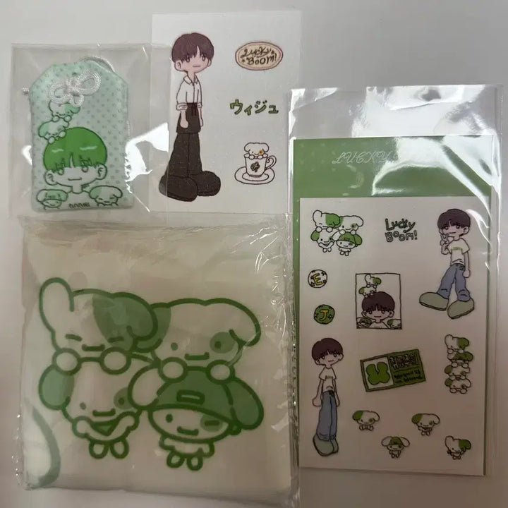 [BUNJANG]  &amp;TEAM Eiji Sticker Bakubag Lenticular Keyring Omamori Cushion Keyring / 앤팀 의주 스티커 바쿠백 렌티큘러키링 오마모리 쿠션키링 양도