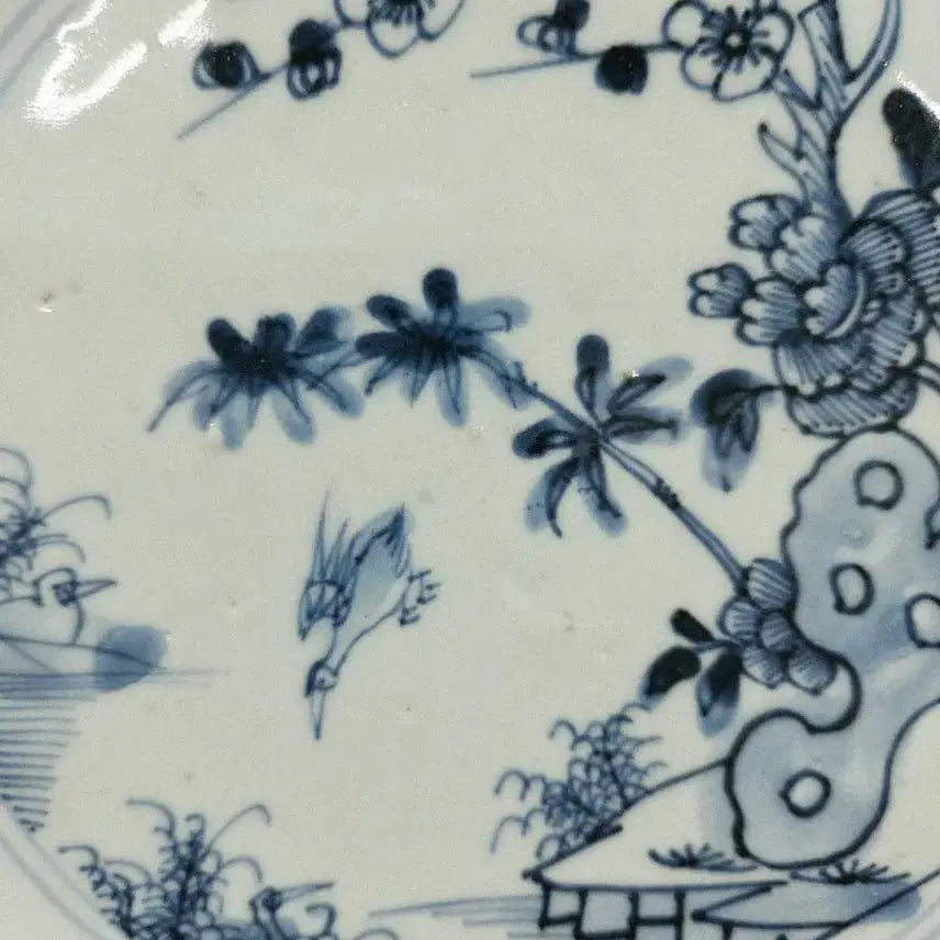 [BUNJANG] Qing Dynasty Blue and White Porcelain Plate / 중국도자기 청화반 청화 청대 접시