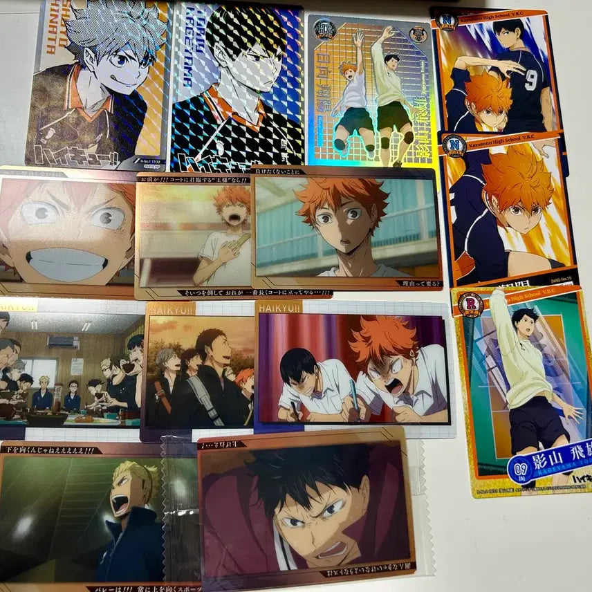 [BUNJANG] Haikyuu!! Karasuno High School High Edition Wafer Card Bundle Set - Hinata, Kageyama / 하이큐 카라스노 웨하스카드 일괄 히나타 카게야마