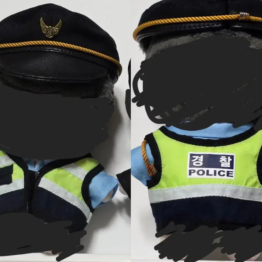 [BUNJANG] Bishow 10cm Police Classic Set Doll Clothes / 비투샵 경찰 인형옷 솜옷 클래식 세트 10cm 10깅