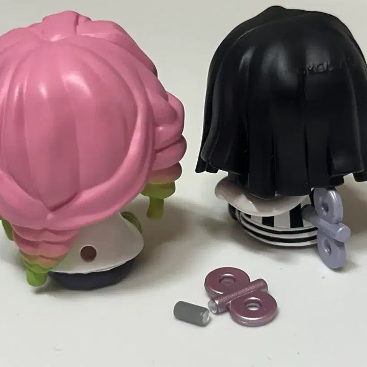 [BUNJANG] Demon Slayer Petatto Clockwork Figure Set (Obanai &amp; Mitsuri) / (일괄) 귀멸의칼날 페탓토 태엽 (이구로&amp;미츠리)