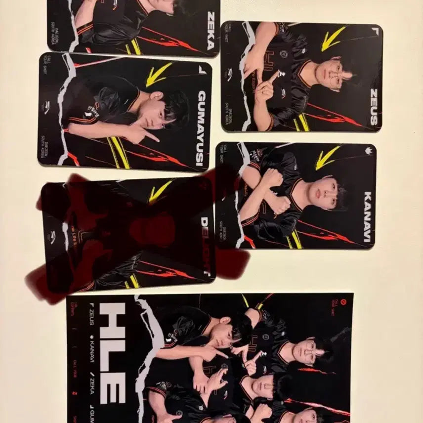[BUNJANG] HLE Team Player Photocard Set / msi 한화생명 롤 HLE 선수 포토카드 세트