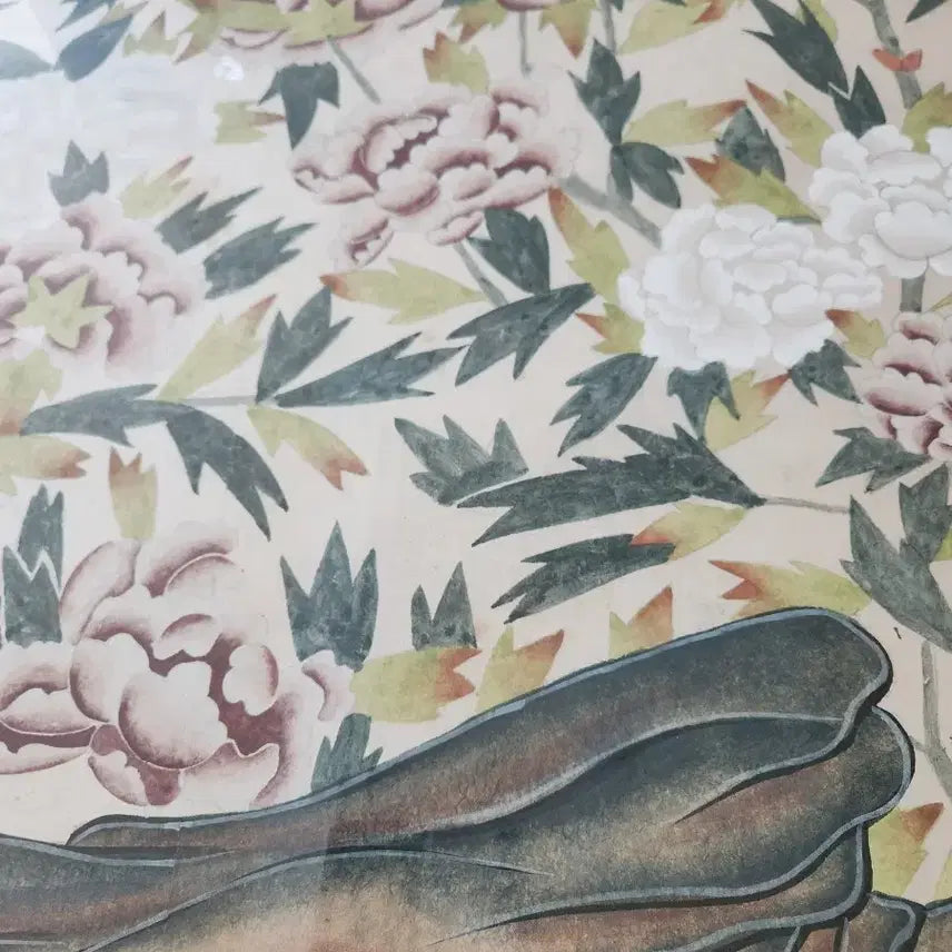 [BUNJANG] Korean Folk Painting (Minhwa) - Peony and Birds / 연대감있는 민화 모란화조도