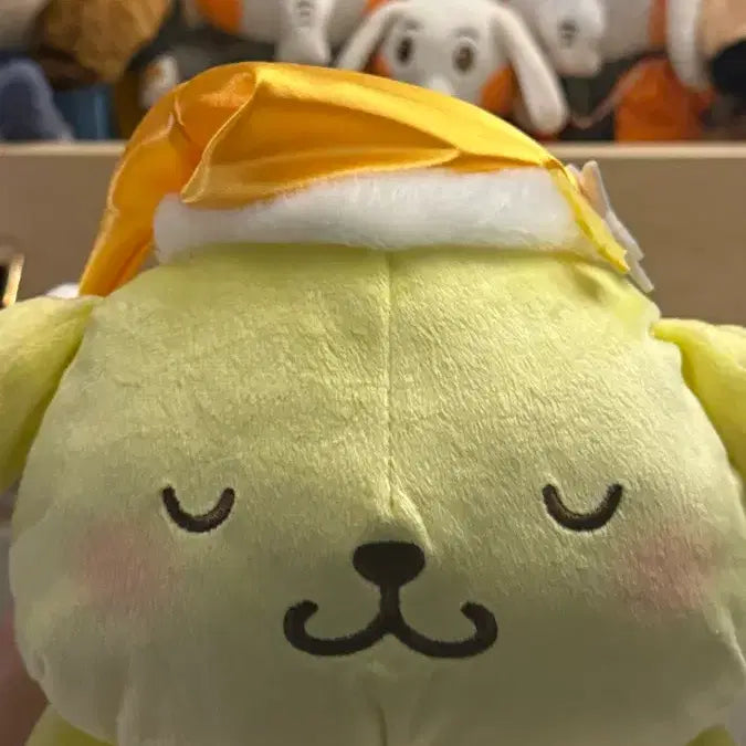 [BUNJANG] Sanrio Pompompurin Sleeping Plush Doll / (새상품, 희귀) 산리오 정품 폼폼푸린 수면 잠자리 인형