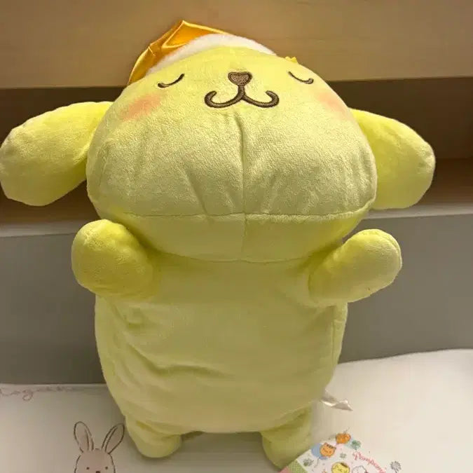 [BUNJANG] Sanrio Pompompurin Sleeping Plush Doll / (새상품, 희귀) 산리오 정품 폼폼푸린 수면 잠자리 인형