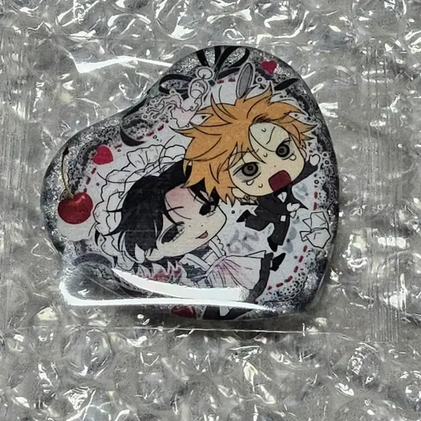 [BUNJANG] Rebom Full Book Heart Button Badge / 레봄 풀북 하트 캔뱃지
