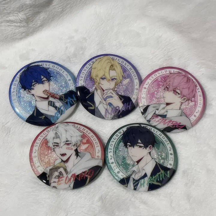 [BUNJANG] PLAVE Non-Official Pin Button Set (Bundle of 5) / 플레이브 비공굿 핀뱃지 핀버튼 세트 (5종일괄)