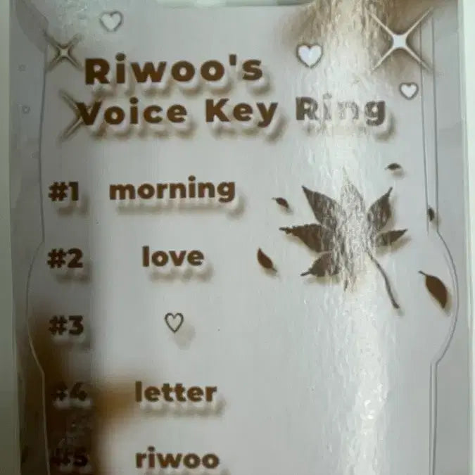 [BUNJANG] BOYNEXTDOOR Riwoo Voice Keyring / 보넥도 리우 보이스키링