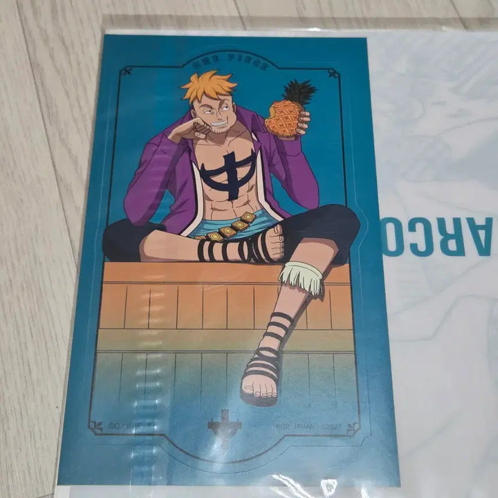 [BUNJANG] One Piece Marco Ichiban Kuji Prize G Clear File &amp; Sticker Set (Sealed) / (미개봉)원피스 제일복권 마르코 G상 클리어파일 &amp; 스티커