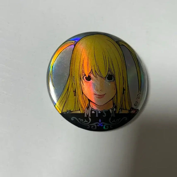 [BUNJANG] Death Note Misa Amane Holographic Can Badge / 데스노트 캔뱃지