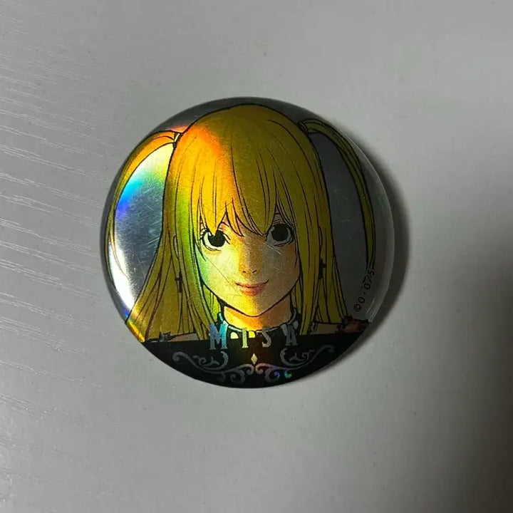 [BUNJANG] Death Note Misa Amane Holographic Can Badge / 데스노트 캔뱃지