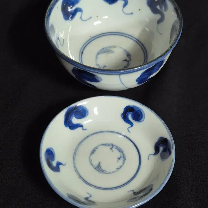 [BUNJANG] Blue and White Porcelain Tea Bowl / 청화 백자 잔 다완 찻잔
