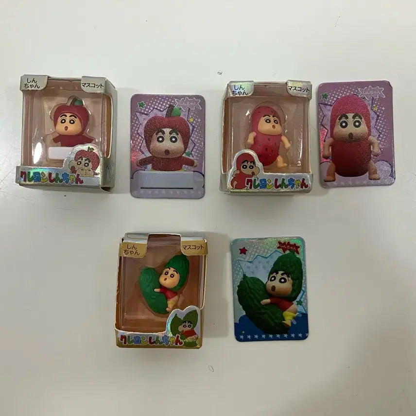 [BUNJANG] Crayon Shin-chan Fruit Version Rice Grain Figure (Unsealed) / [개봉] 짱구 과일 버전 쌀알 피규어