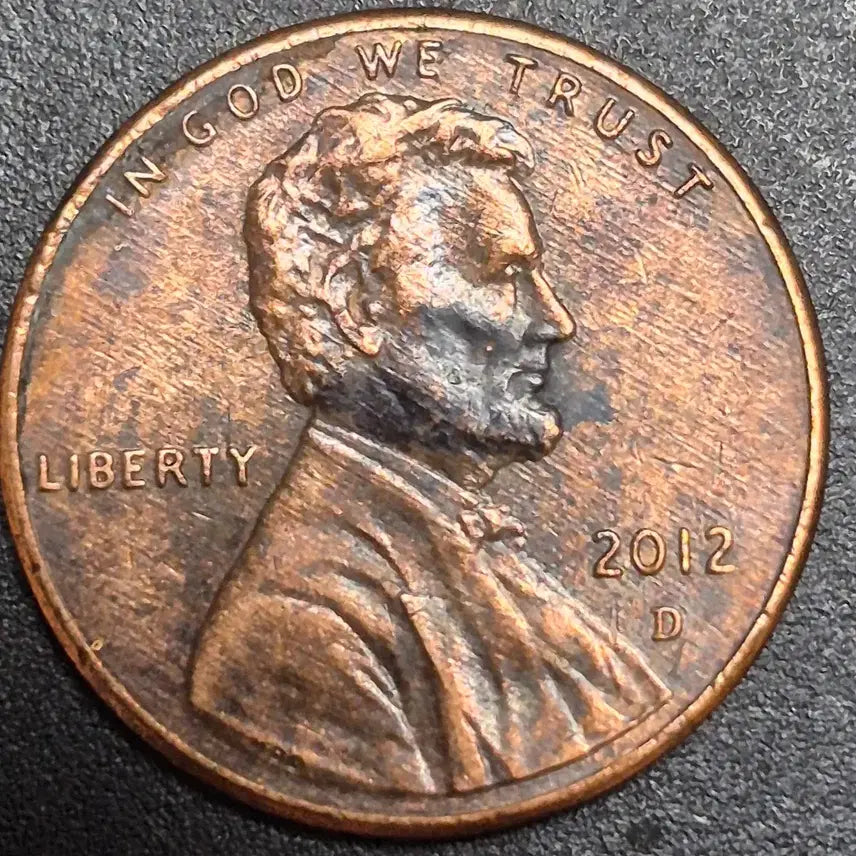 [BUNJANG] 2012 Lincoln Cent (D Mint) - Woody Error Coin / 2012년D 링컨 센트. 다이크릭. 우디에러. 주화