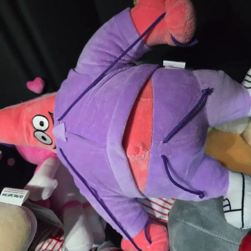[BUNJANG] SpongeBob Patrick Star Purple Training Suit Plush Doll / 스펀지밥 뚱이 인형 보라색 트레이닝복