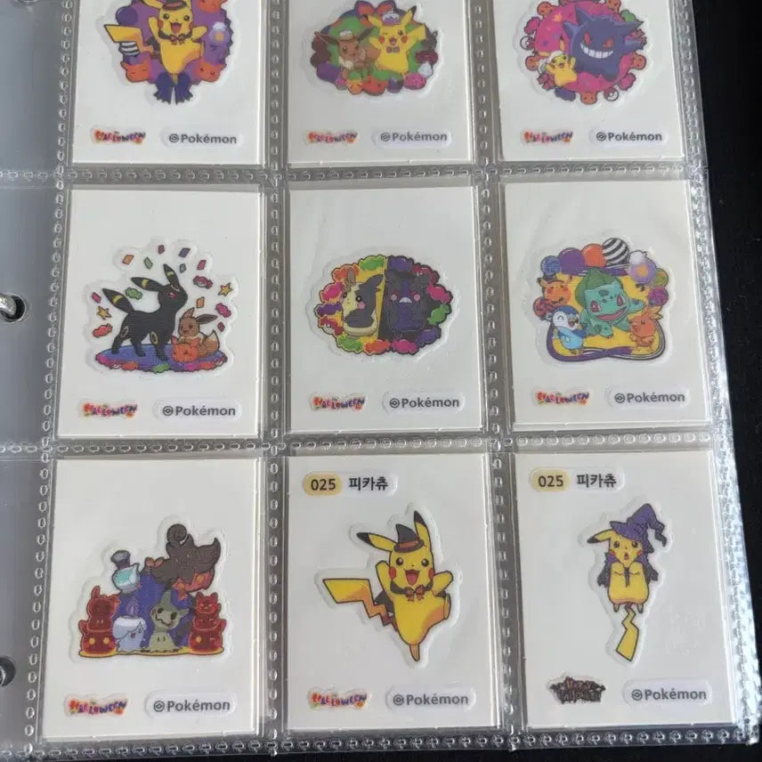 [BUNJANG] Pokemon Stickers Gen 1 Full Set, Gen 2 Full Set, Halloween Edition, Lovely Edition / 포켓몬 띠부씰 1세대 전종 2세대 전종 할로윈(27) 러블리(30)