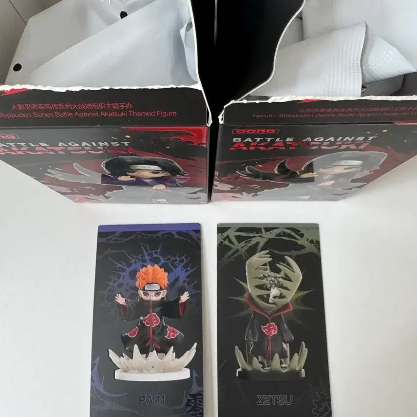 [BUNJANG] Pop Mart Naruto Shippuden Akatsuki Pain &amp; Zetsu Figure Bundle / 나루토 질풍전 아카츠키 팝마트 피규어 페인+제츠 일괄