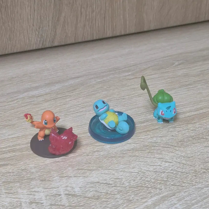 [BUNJANG] Pokemon Desktop Gacha 1st Generation Starters Set Figure / 포켓몬 피규어 데스크탑 가챠 1세대 스타팅 세트