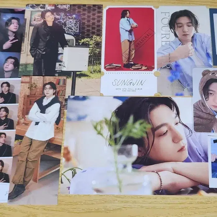 [BUNJANG] Day6 Sungjin Bundle Set: 4-Cut Photos, Photocard, etc. / 일괄) 데이식스 네컷,포카 등 성진