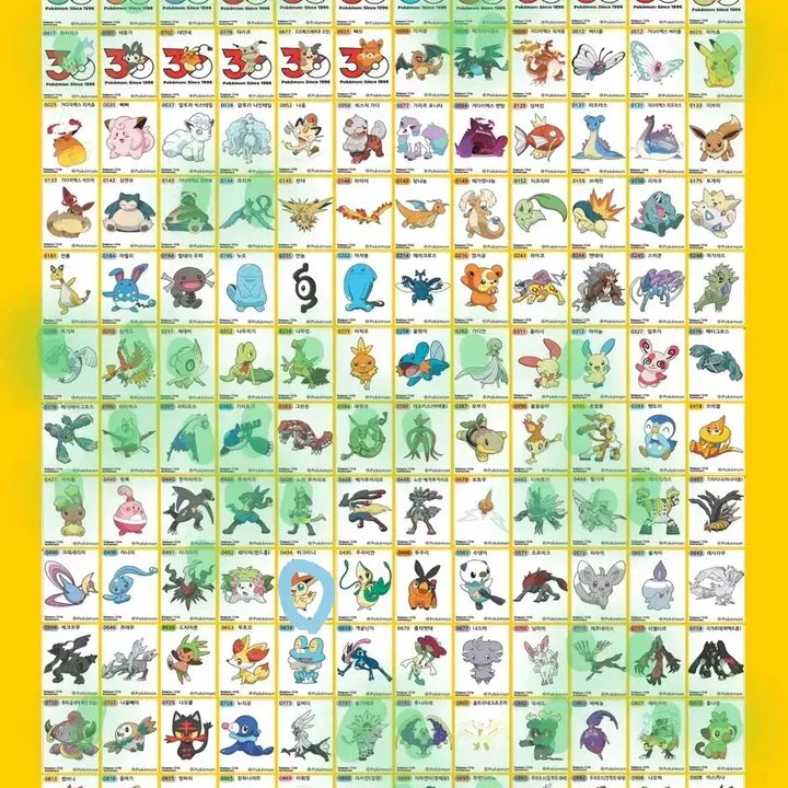 [BUNJANG] Pokemon 30th Anniversary Edition 5th Series Stickers / 포켓몬띠부씰 시즌5 30주년 판매(8/25)