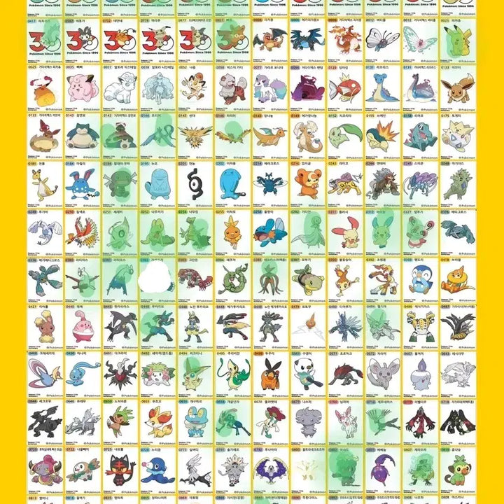 [BUNJANG] Pokemon 30th Anniversary Edition 5th Series Stickers / 포켓몬띠부씰 시즌5 30주년 판매(8/25)