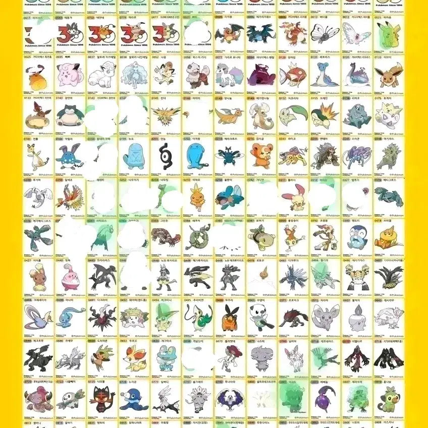 [BUNJANG] Pokemon 30th Anniversary Edition 5th Series Stickers / 포켓몬띠부씰 시즌5 30주년 판매(8/25)