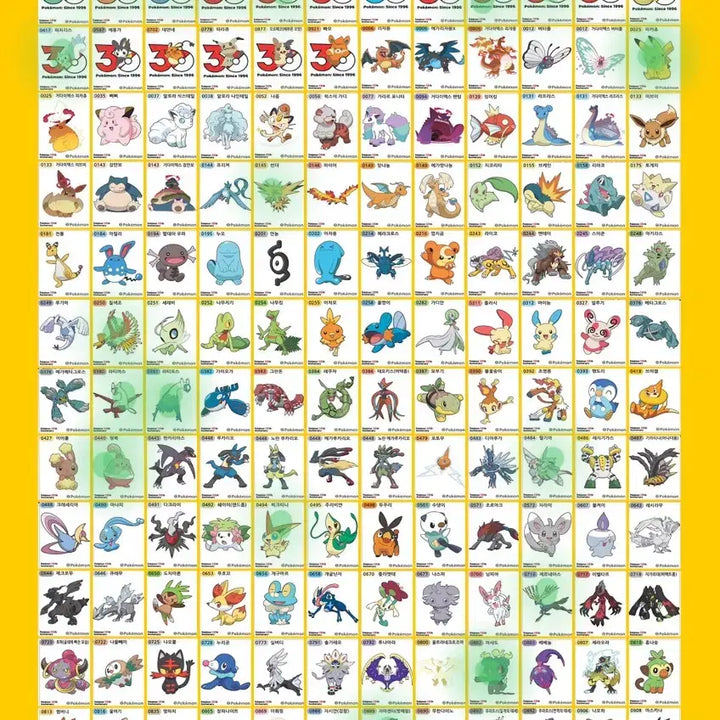 [BUNJANG] Pokemon 30th Anniversary Edition 5th Series Stickers / 포켓몬띠부씰 시즌5 30주년 판매(8/25)
