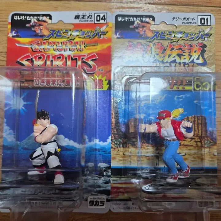 [BUNJANG] Art of Fighting &amp; Samurai Shodown Haohmaru &amp; Terry Bogard Spin Chopper Figure Set / 아랑전설 사무라이 스피리츠 하오마루 테리 보가드 피규어 스핀초퍼