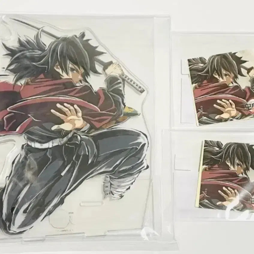 [BUNJANG] Ufotable Kimetsu no Yaiba Web Lottery Tomioka Giyu Acrylic Stand + Sticker Set (Sealed) / [미개봉] 귀멸의 칼날 웹쿠지 엔드롤 토미오카 기유 아크릴스탠드+스티커