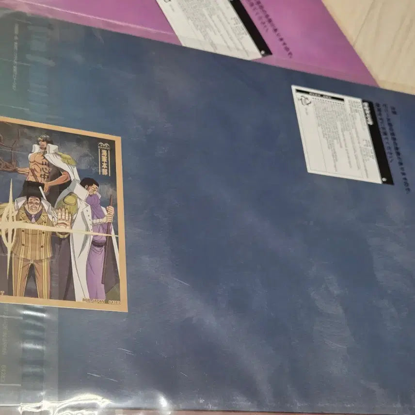 [BUNJANG] One Piece Absolute Justice Clear File &amp; Sticker Bundle Set (4 Items) / 원피스 절대적 정의 클리어 파일&amp;스티커 4set일괄 가격