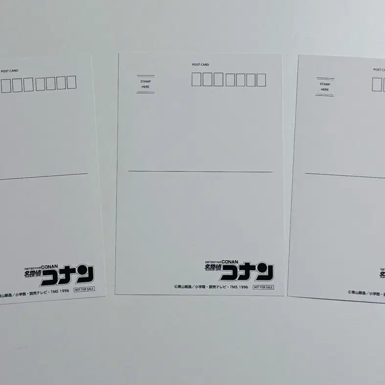 [BUNJANG] Detective Conan Ice Candy Illustration Postcard Set (3 Types) / 명탐정코난 아이스캔디 일러스트 엽서 3종일괄