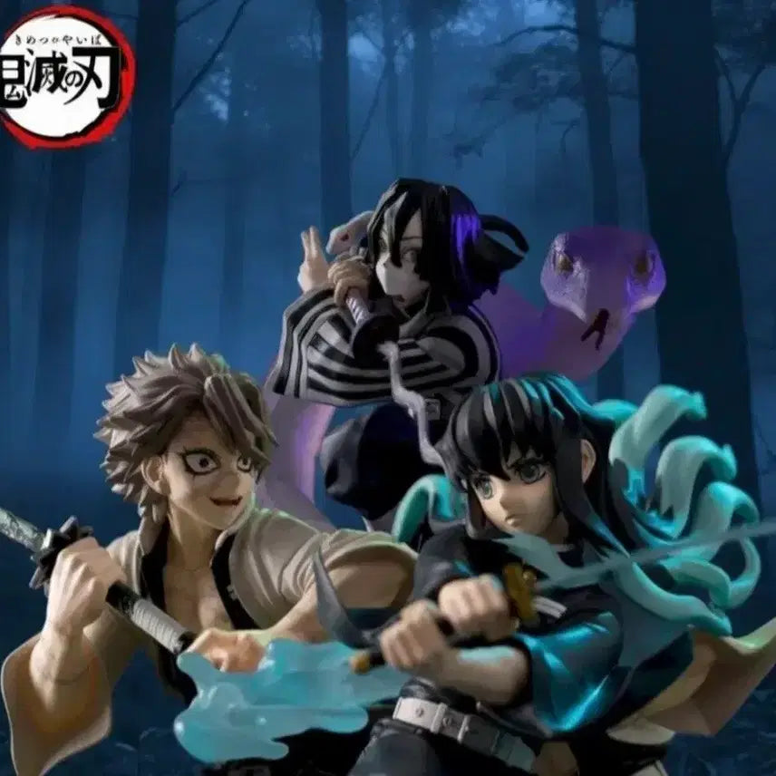 [BUNJANG] Sega Demon Slayer Muichiro, Iguro, Sanemi 3 Figure Set (Sealed) / [미개봉]세가 귀멸의 칼날 크로스링크 무이치로 이구로 사네미 3종 피규어 세트