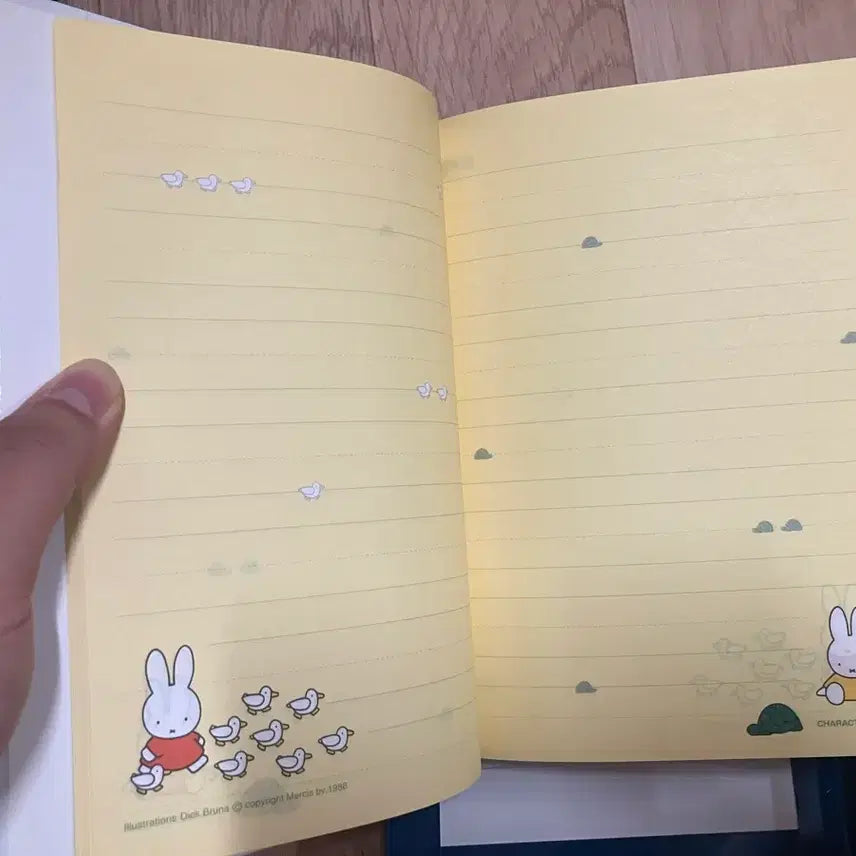 [BUNJANG] Miffy Hardcover Diary Notebook / 고전문구 미피 노트 일기장 하드커버 다이어리