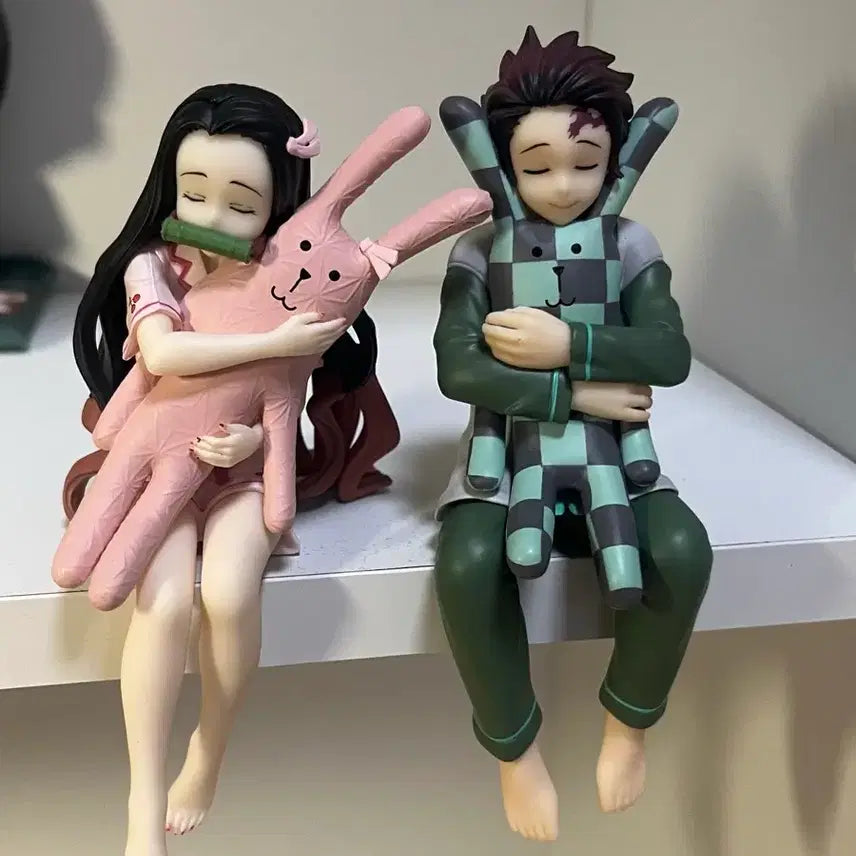 [BUNJANG] Demon Slayer Nezuko &amp; Tanjiro Noodle Stopper Bundle Set / 귀멸의칼날 네즈코 탄지로 누들스토퍼 일괄
